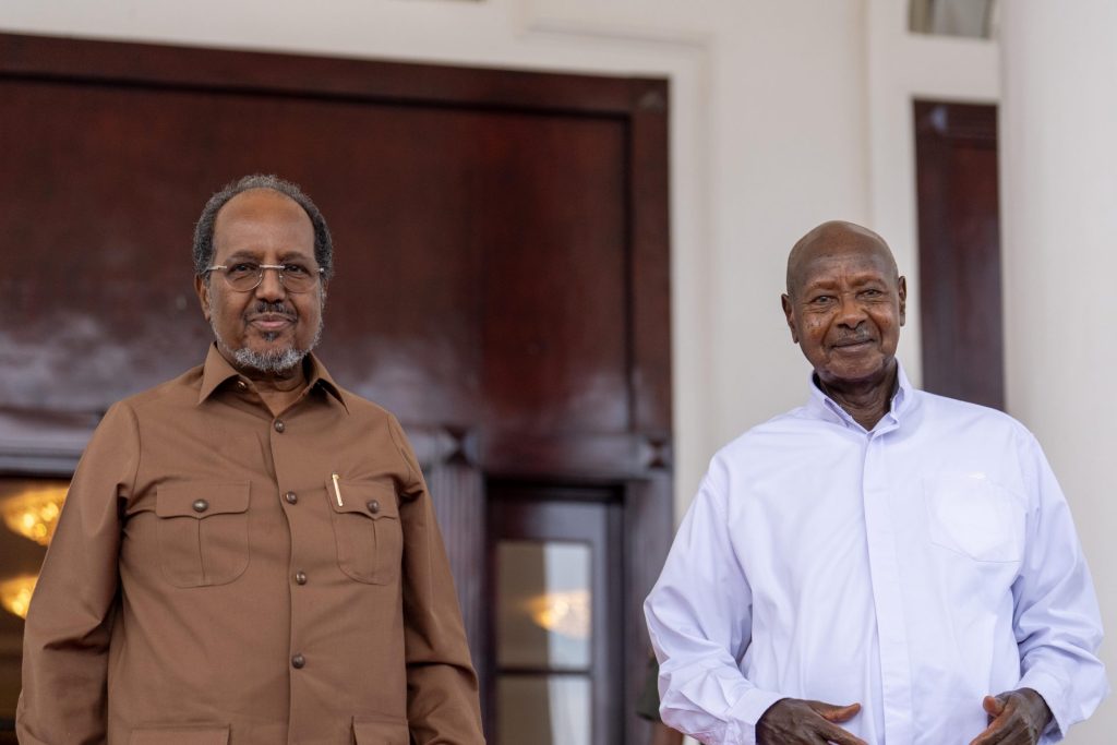 President Museveni meets Somali President, Hassan Sheikh Mohamud at State House Entebbe - 26-Oct-2026